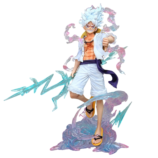 Mô Hình Luffy Gear 5 Cầm Sét Đế Trong – Cao 24cm