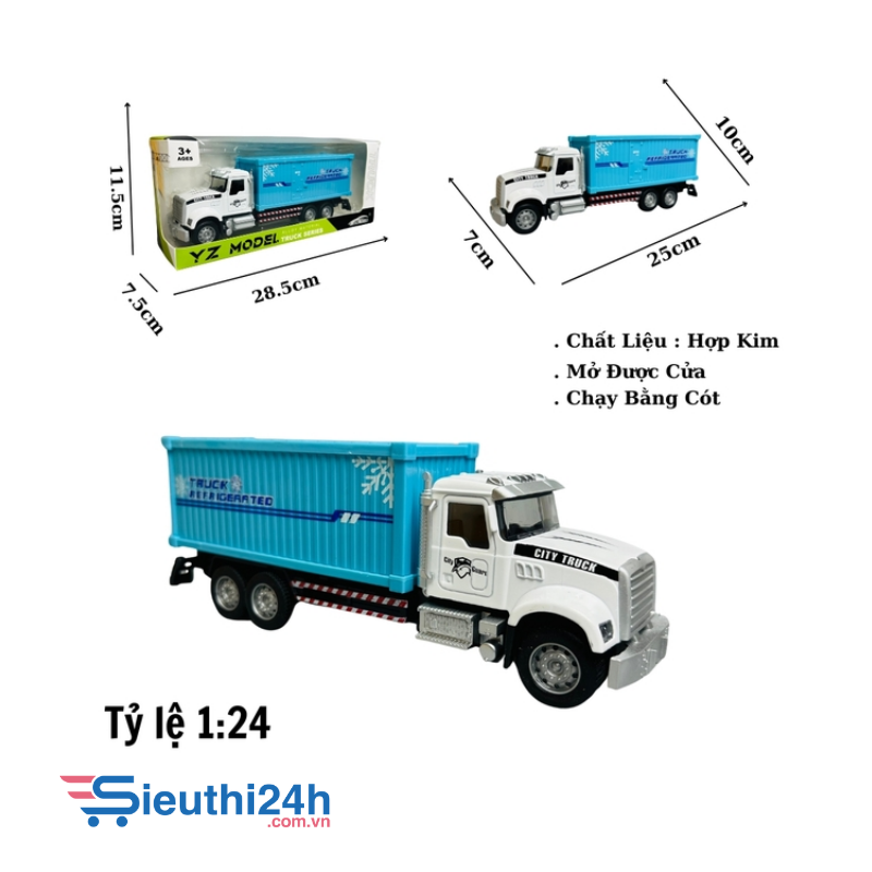 Mô Hình xe chở công hàng tỉ lệ 1:24