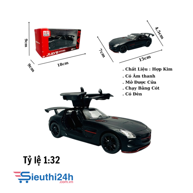 Mô Hình xe mẹc amg đen tỉ lệ 1:32