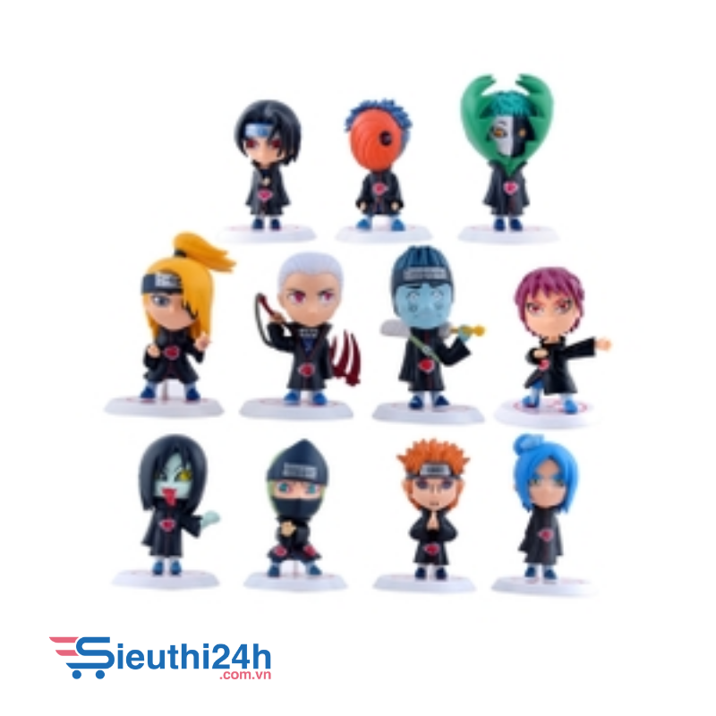 Mô hình Naruto Bộ 11 các nhân vật Naruto - Cao 6-7cm