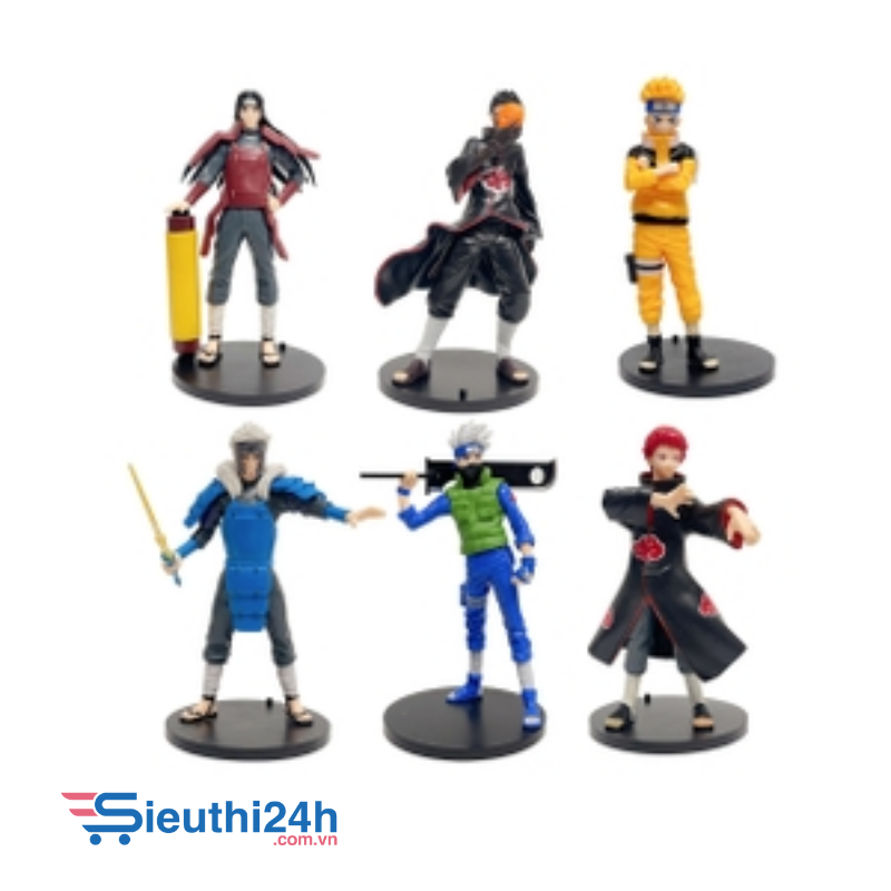 Mô hình Naruto Bộ 6 các nhân vật Naruto Bản A - Cao 18 - 19cm