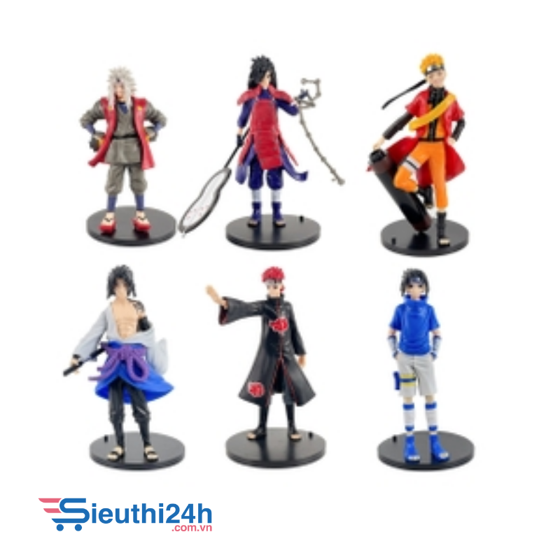 Mô hình Naruto Bộ 6 các nhân vật Naruto Bản B - Cao 18 - 19cm