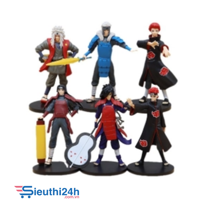 Mô hình Naruto Bộ 6 các nhân vật Naruto Bản C - Cao 18 - 19cm