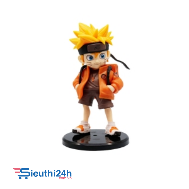 Mô hình Naruto dáng đứng đeo cặp cao 15.5cm