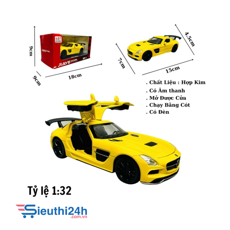 Mô Hình xe mẹc amg vàng tỉ lệ 1:32