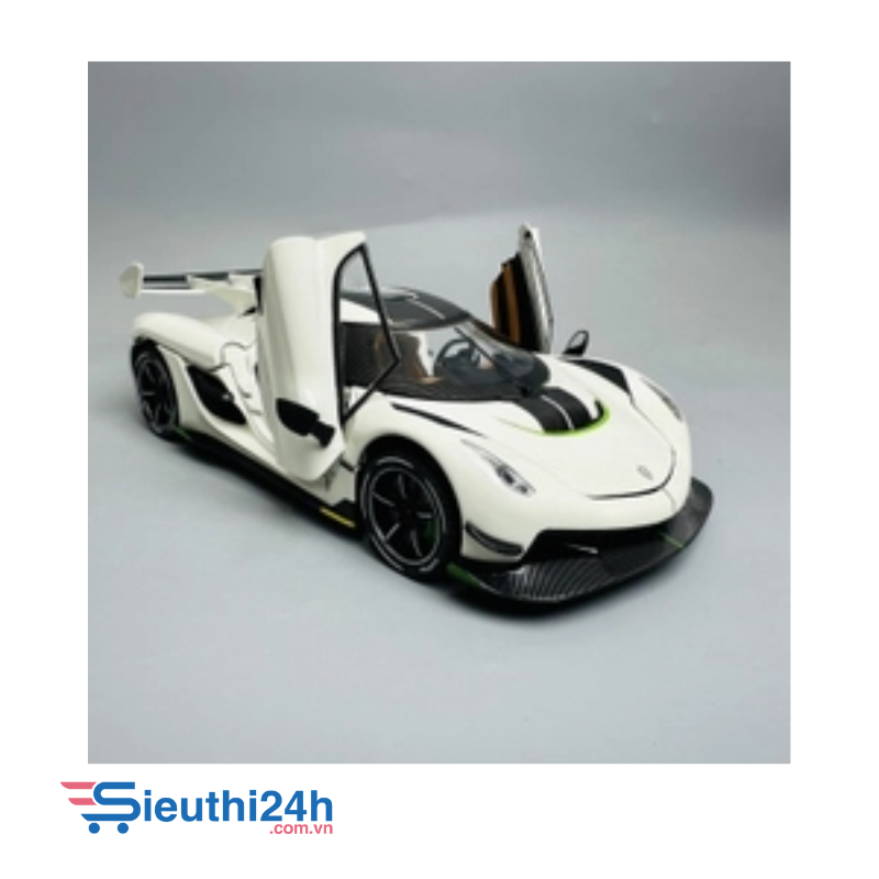 Mô Hình xe koenigsegg trắng tỉ lệ 1:24