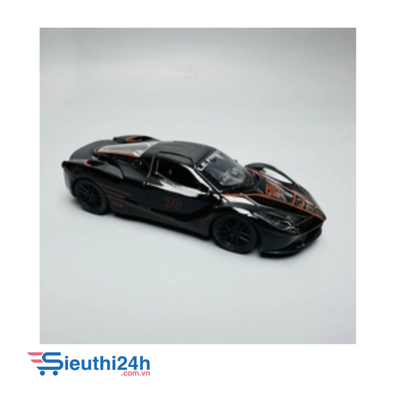 Mô Hình xe laferrari đen có họa tiết tỉ lệ 1:36