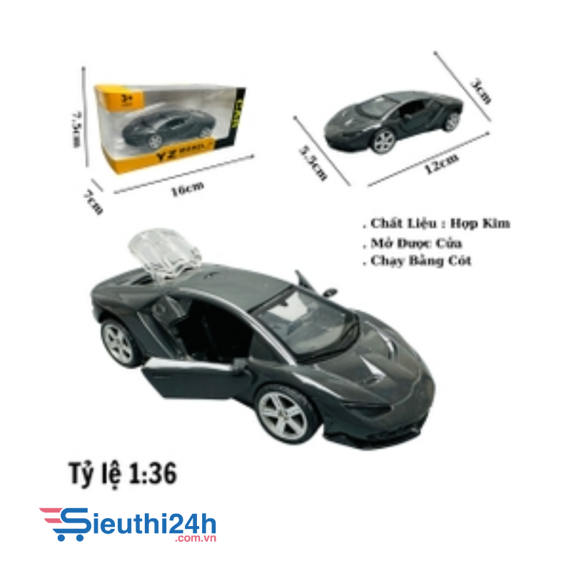 Mô Hình xe lambor đen tỉ lệ 1:36