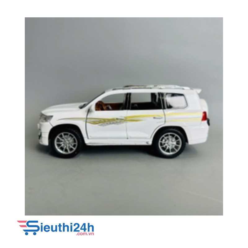 Mô Hình xe Landcruiser prado trắng tỉ lệ 1:24