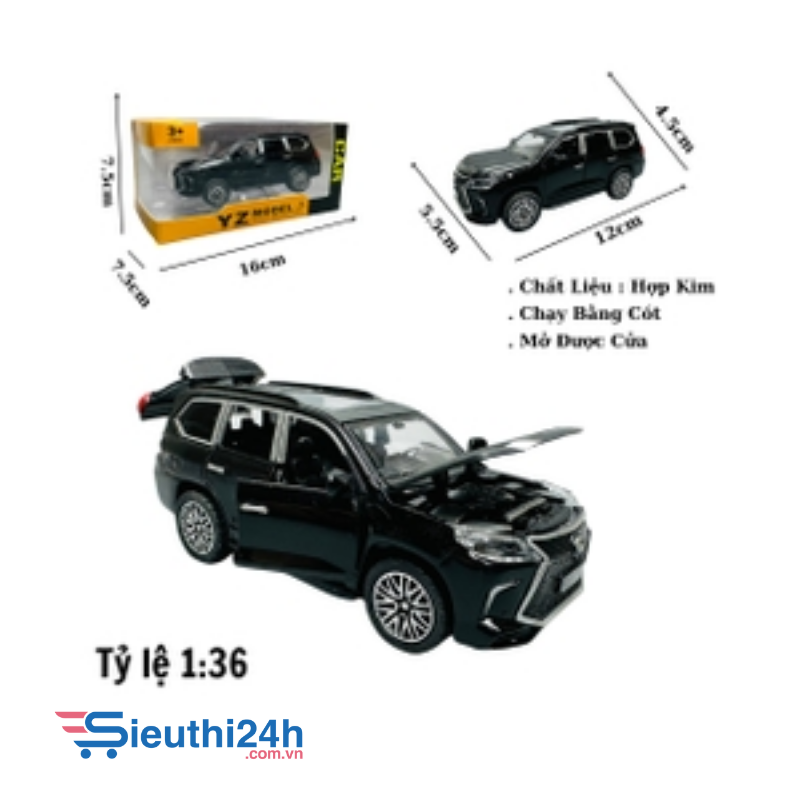 Mô Hình xe lexus đen tỉ lệ 1:36