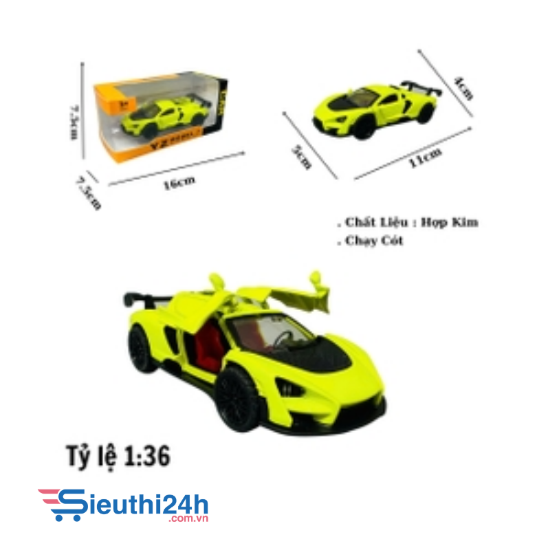 Mô Hình xe Maclaren màu xanh nõn chuối - tỉ lệ 1:36