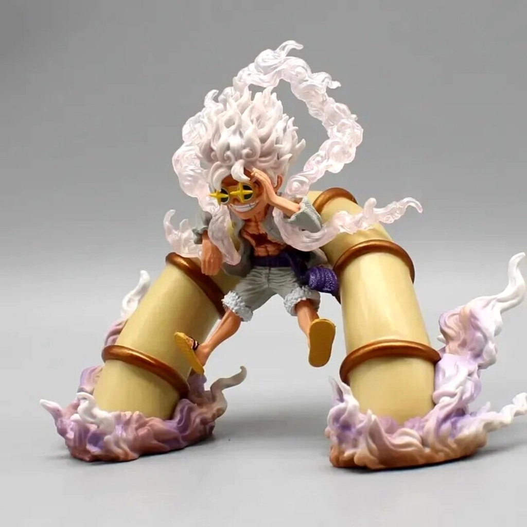 Mô Hình Luffy Gear 5 Đu Dây Đeo Kính Ngôi Sao Cao 12cm