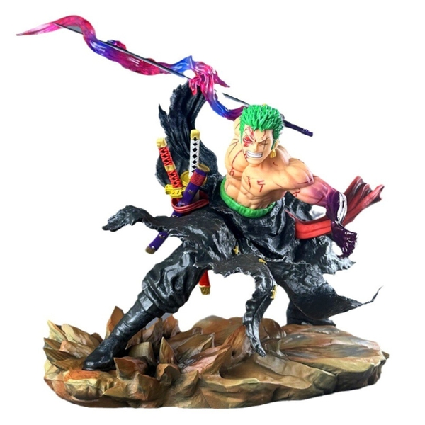 Mô Hình Zoro OnePiece Đẫm Máu Chiến Đấu Cao 31cm