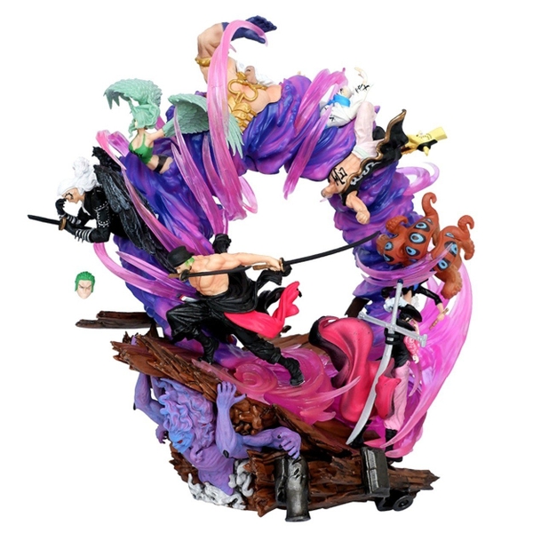 Mô Hình Zoro và Những Bại Tướng - Cao 23cm